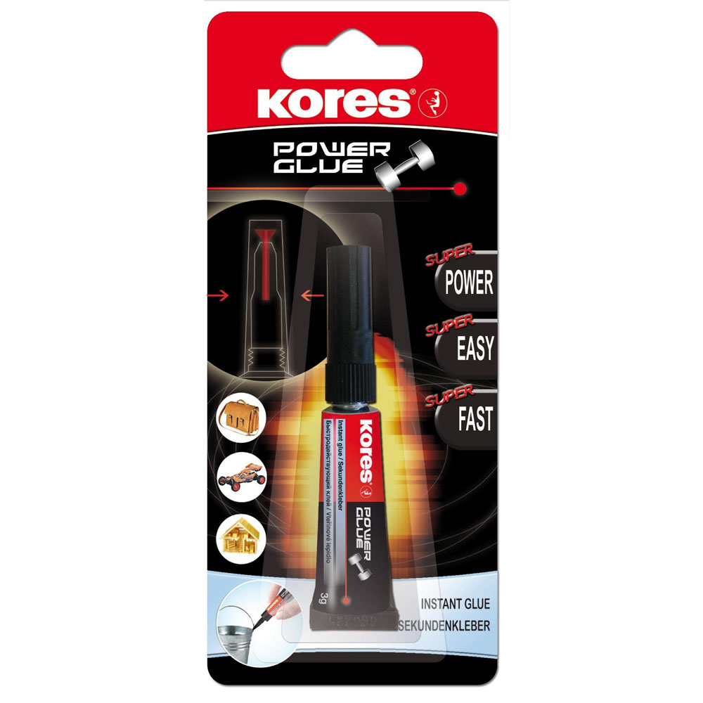 620675-1 Kores Super Glue 3g - Image 1