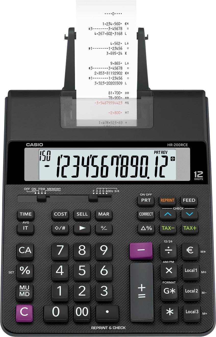 image-1-1 Casio Calculator HR-200RCE Printing - Image 1